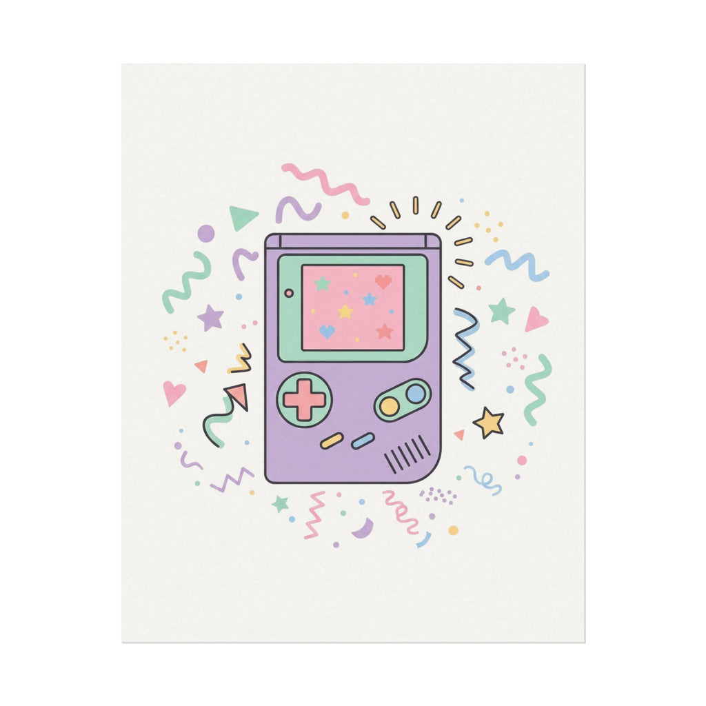 Retro Game Console Matte Poster