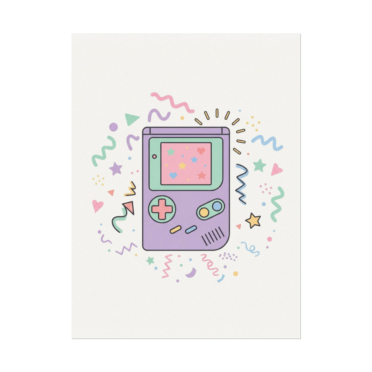 Retro Game Console Matte Poster