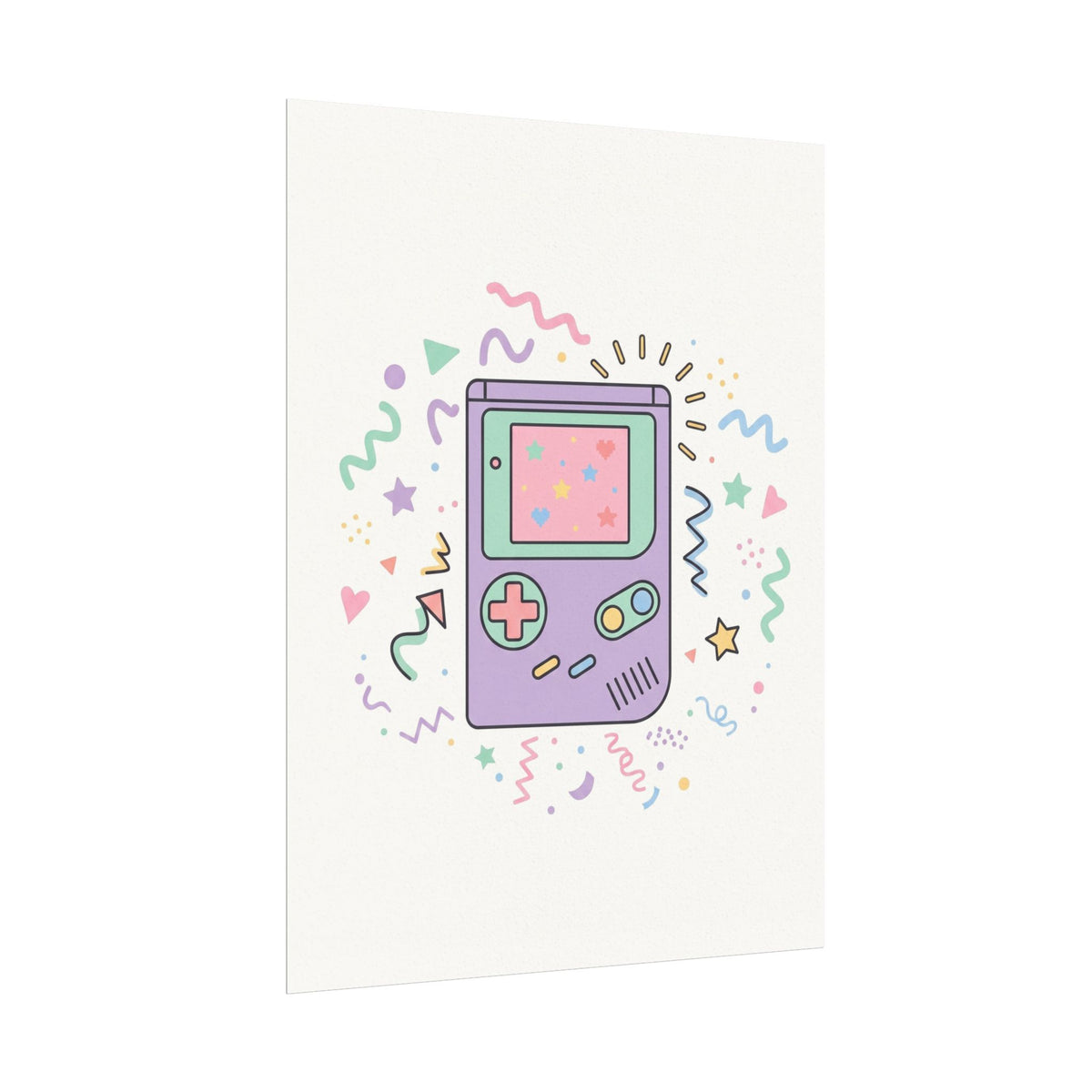 Retro Game Console Matte Poster