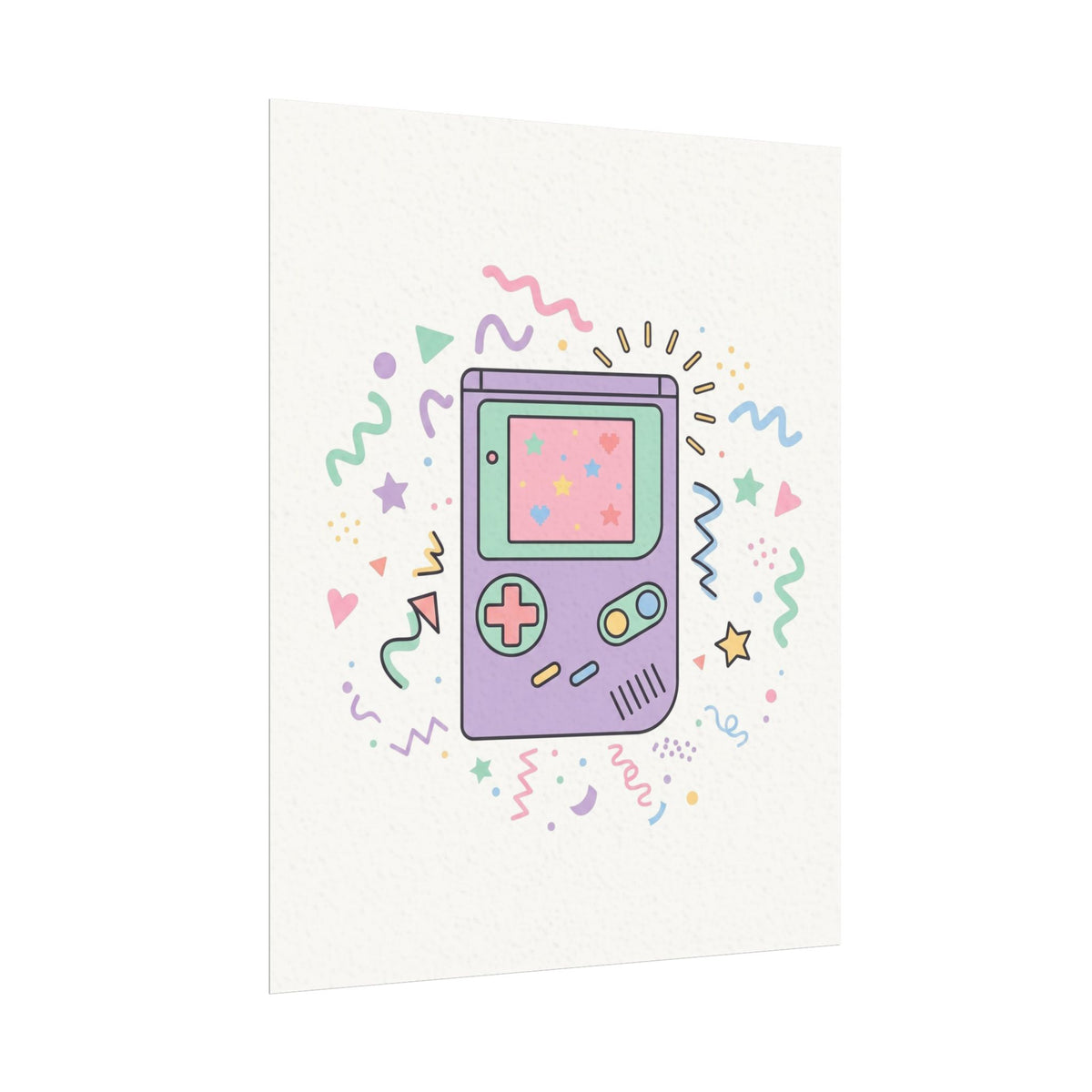 Retro Game Console Matte Poster